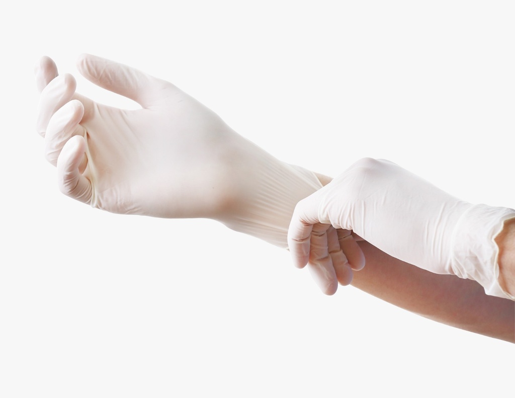 Luva Latex Prot Quimica Com Pó Tam P 100un Vabene