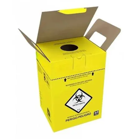 Caixa Coletora Residuos Perfurocortantes Polimax 3L