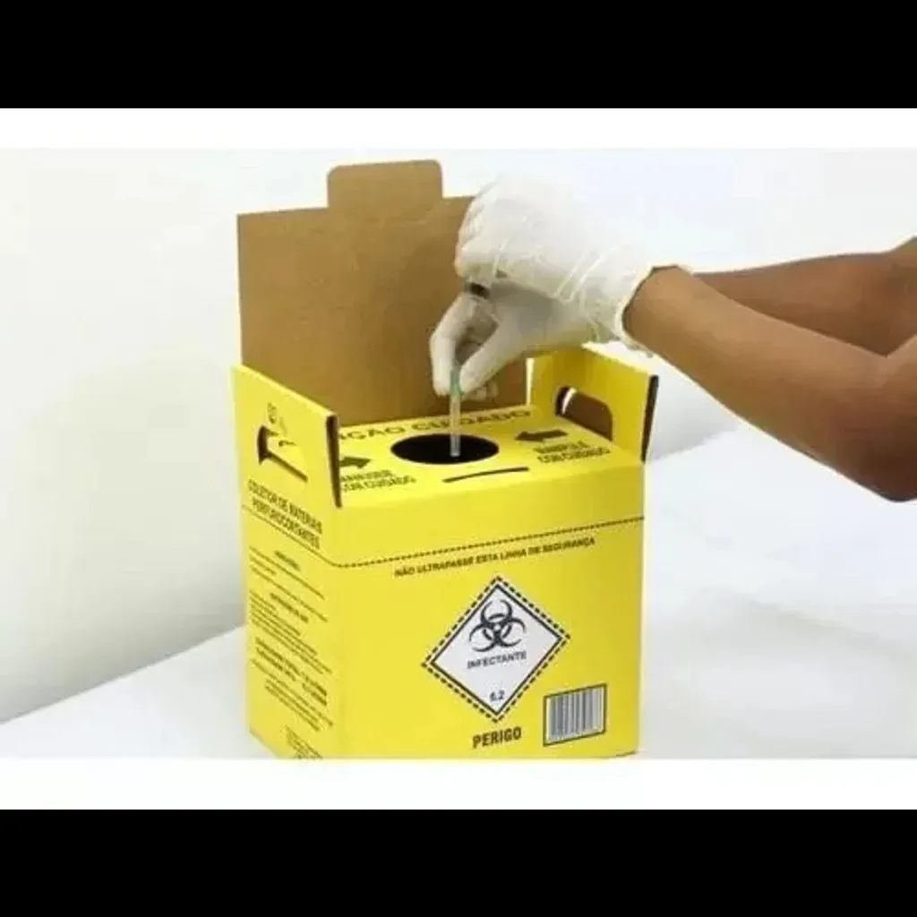 Caixa Coletora Residuos Perfurocortantes Polimax 7L