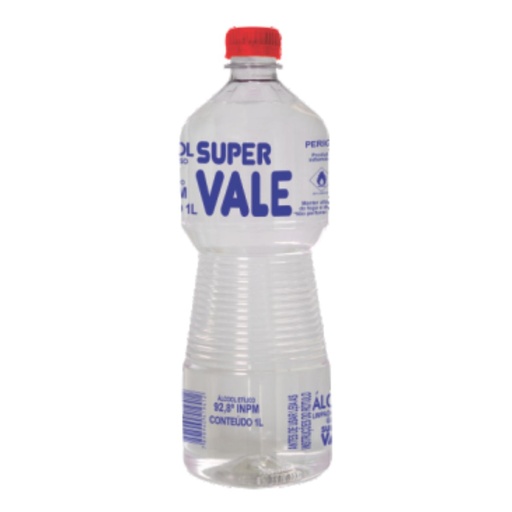 [7898960419412] Alcool Etilico 92,8 1L - Super Vale