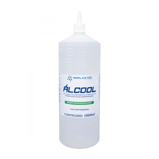 [7898446731045] Álcool Isopropílico 1000ml c/ Bico Aplicador Implastec