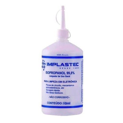 [7898446730048] Alcool Isopropilico (Isopropanol) 500ML C/ Bico Aplicador Implastec