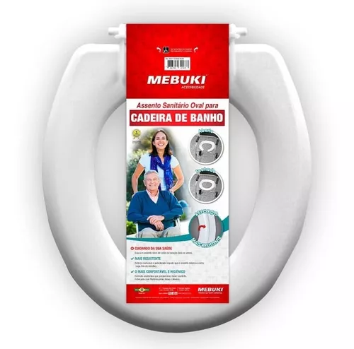 [7896796301888] Assento Sanitario Fechado P/ Cadeira Higienica Mebuki