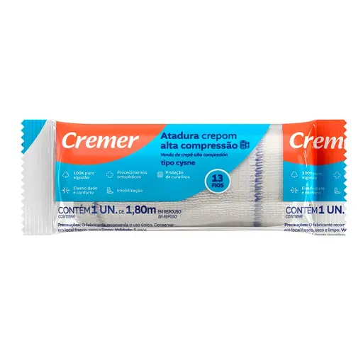 [7891800806113] Atadura Crepom 10CMX1.8M Cysne Cremer (New)