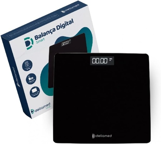 [7898952570787] Balanca Digital Smart Preta Dellamed - 6862