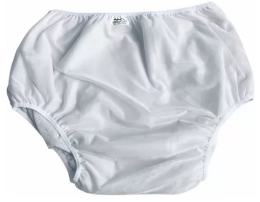 [7898568930647] Calça Plastica Luxo Sem Botao (Branco) Tam M 44/46 - Senior Care