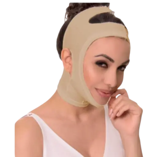 [7909399223270] Cinta Facial Pos Cirurgica GG Chocolate 60801 New Form