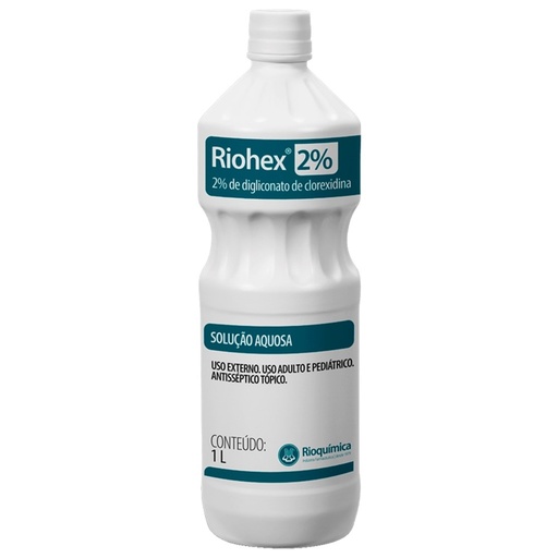 [7897780209920] Clorexidina 0,2% Solução Aquosa 1000ml Riohex Rioquimica