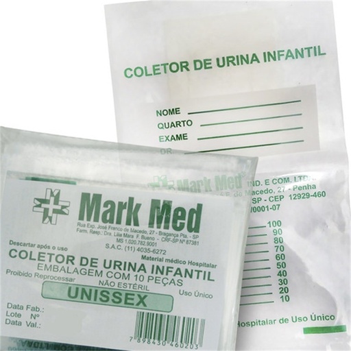 [7898430460210] Coletor de Urina Infantil 1un Esteril Mark Med