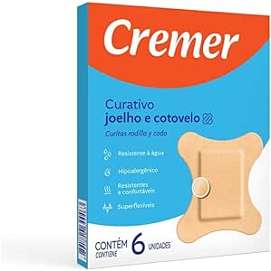 [7891800644463] Curativo Hipoalergenico C/6un P/ Joelho e Cotovelo Cremer