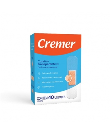 [7891800341942] Curativo Transparente com 40un Cremer