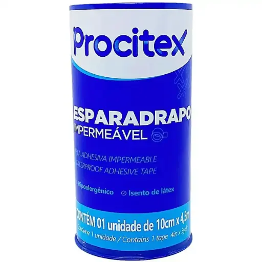 [7891800802856] Esparadrapo Impermeavel 10.0CM X 4.5M Procitex Cremer