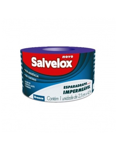 [7891800628401] Esparadrapo Impermeavel 2.5CM X 4.5M Salvelox