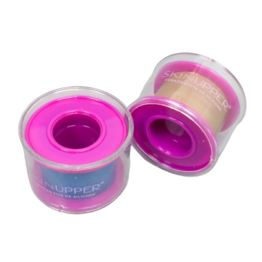 [7898715330368] Fita de Silicone 2,50cm x 1,50m Rolo Bege SkinUpper