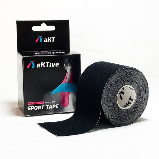 [6970029279029] Fita Kinesio Aktive Sport 5 CM X 5 MTS Preta