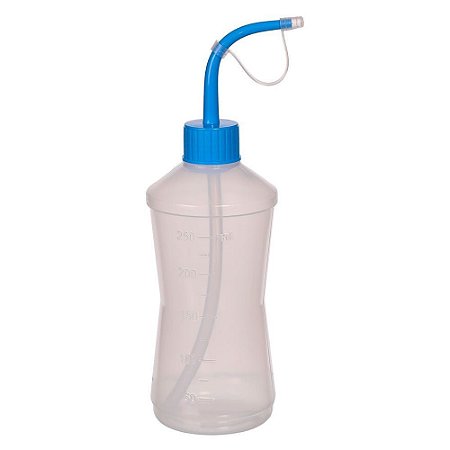 [7898198860482] Frasco Almotolia 250mL Bico Curvo Natural J.Prolab