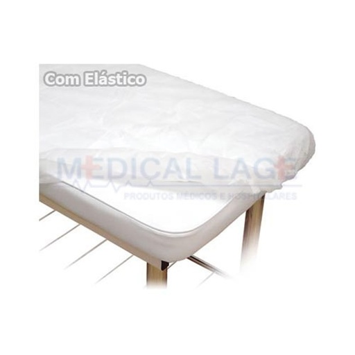 [10440549003] Lençol Descartavel 20G com Elastico 2,00x0,90m C/10un CLEAN