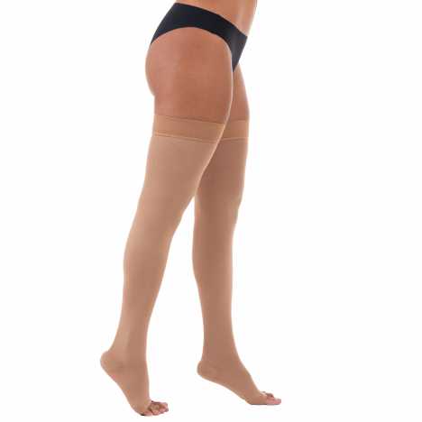 [7898360915811] Meia de Compressão Venosan Ultraline 4000 Meia Coxa 7/8 30-40 AGH XG Pe Aberto Bege