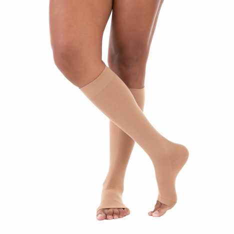 [7898360914142] Meia de Compressão Venosan Ultraline 4000 Panturrilha 3/4 20-30 AD M Pe Aberto Bege