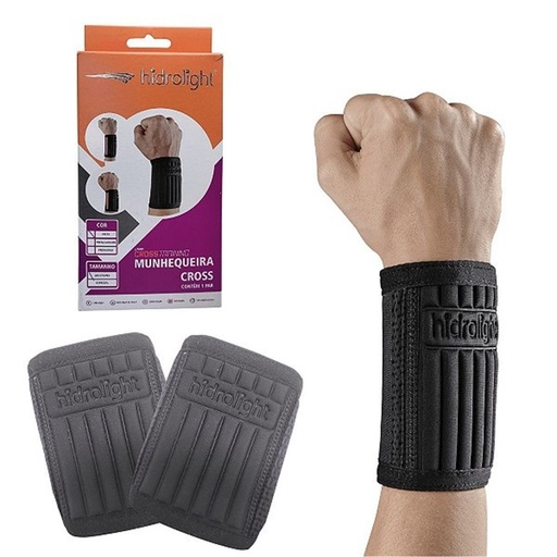 [7908192701022] Munhequeira Cross Ajustavel Preto Hidrolight H88