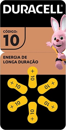 [041333030180] Pilha Auditiva 10 C/ 6 Duracell