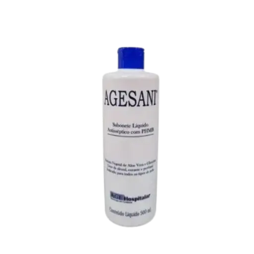[7898619730394] Sabonete Liquido Antisseptico c/ PHMB 500mL Agesani