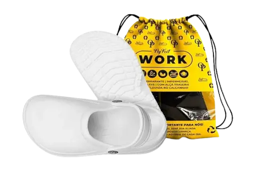 [7899947316977] Sandalia Ortopedica Fly Feet Work Branca - TAM.43 Ortho Pahuer AC3550