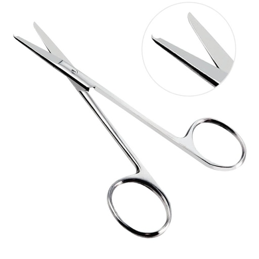 [8961101310004] Tesoura Spencer 9,0cm Reta P/ Retirada de Pontos Weldon