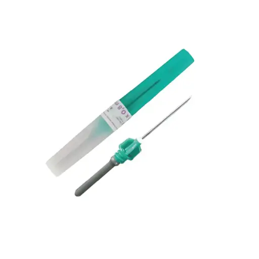 [VAC21G] Agulha Coleta Multipla c/ Disp Seg 25x0,8mm 21g Verde 1un Medix