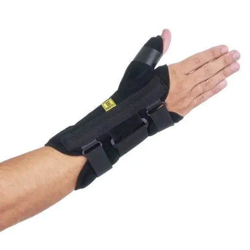 [7898601067248] Ortese Curta Punho e Polegar Esq Preto M Kestal KSO139-PR-E-M